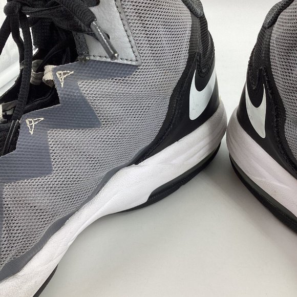 Nike Mens Sz 10.5 Max Air Step 2 Stutter Step 2 Black White Gray Basketball Shoe - Picture 15 of 15